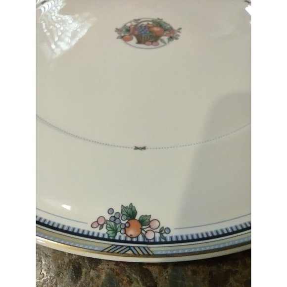Christopher Stuart Y1008 Fruit Basket pattern Bone China Platter Cake Plate - Picture 7 of 14